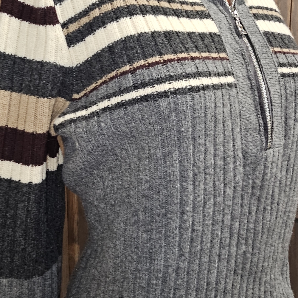 Bogner Gray V-Neck Sweater